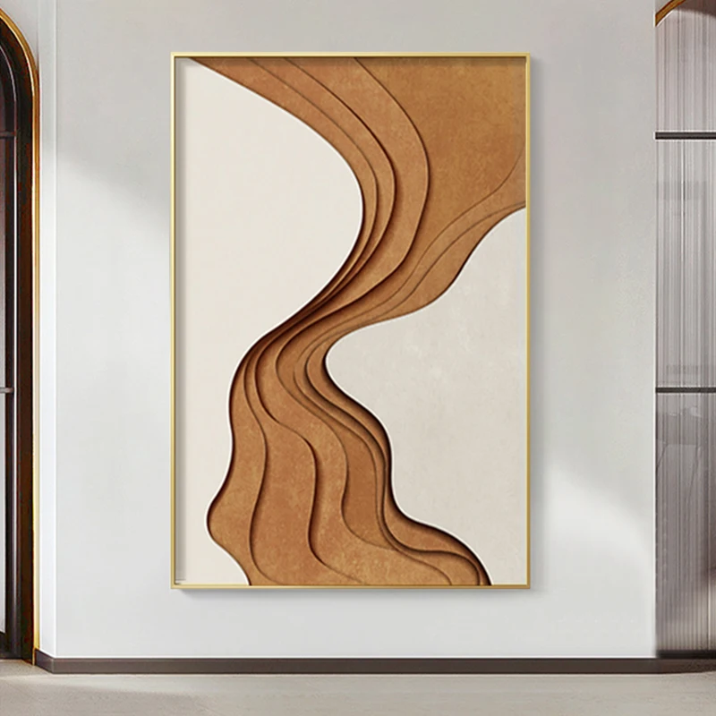 Современная роскошная живопись абстрактная река Печать на холсте и плакат