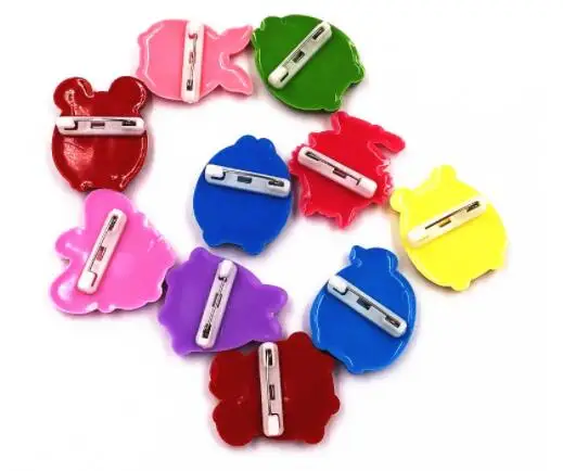 4 шт. кунжут уличное печенье монстр ПВХ Куклы металлические броши булавки на