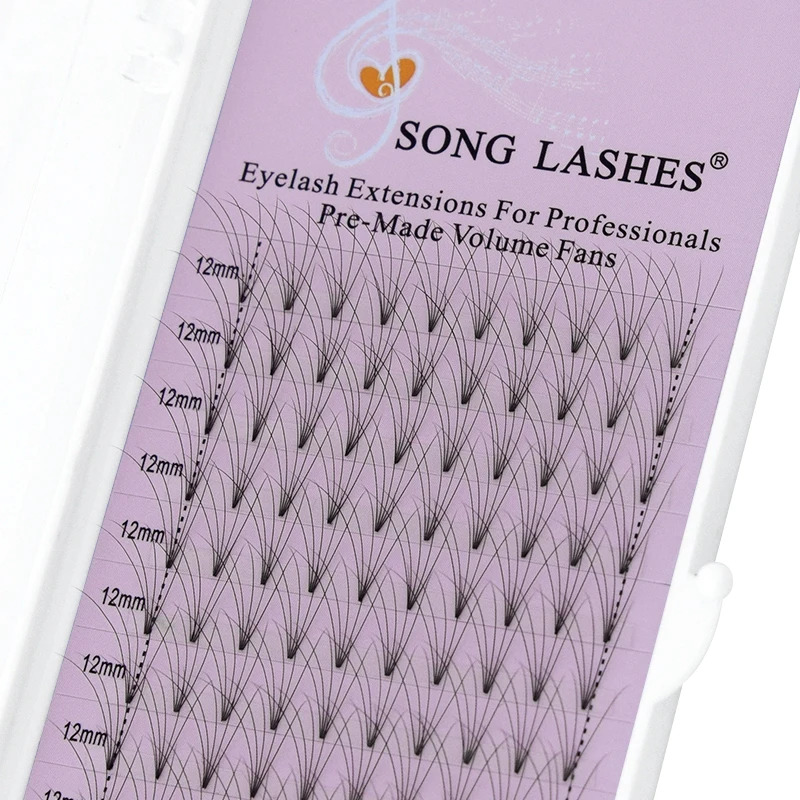 Готовые вееры SONG LASHES для наращивания ресниц короткий стебель готовые объема. |