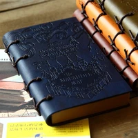 new high quality big size 13 519cm new creative vintage pu leather notebook office travel daily bundle thick notebook