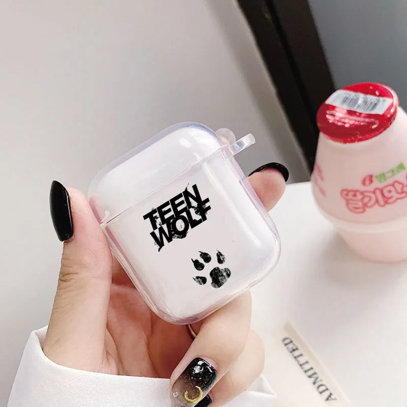 

Hot Teen Wolf Dylan O'Brien Silicone Transparent Case for Airpods 1 2 Wireless Earphone Cover