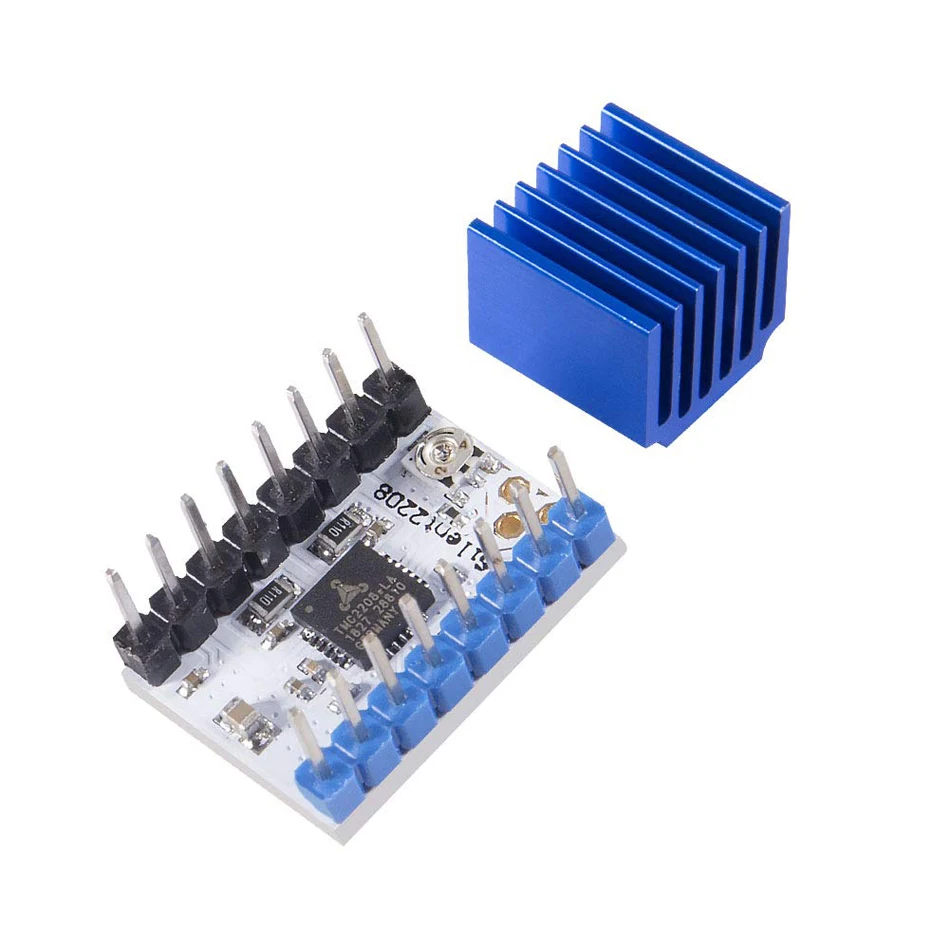 Драйвер шагового двигателя TMC2208 V1.2 Stepstick модуль переносчик с радиатором для