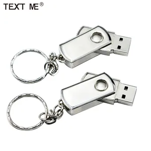 USB-флеш-накопитель TEXT ME, металлическая модель, 100%, 4 ГБ, 8 ГБ, 16 ГБ, 32 ГБ, 64 ГБ
