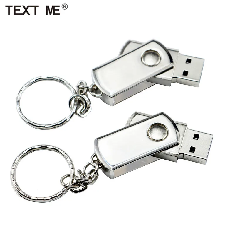 USB флеш накопитель TEXT ME металлический 4/8/16/32/64 ГБ|USB флэш-накопители| |