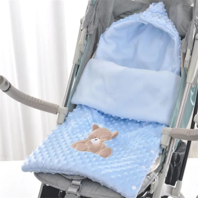 Одеяло для новорожденных хлопковое зимнее Пеленальное с капюшоном Флисовое