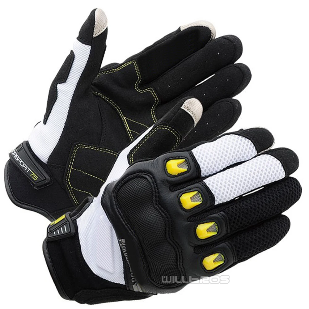 Летние Короткие перчатки RST412 из углеродного волокна MX для езды на велосипеде