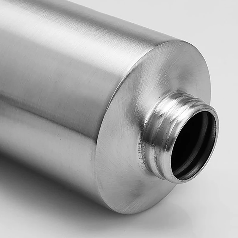 

Stainless Steel Pump Soap Lotion Dispenser Shampoo Liquid Bottle Foam Bathroom