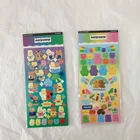 Красочные милые наклейки с мультяшным медведем, наклейки, Стикеры, наклейки для детской чашки с водой, канцелярские принадлежности, декоративные Стикеры, милый творческий коллаж