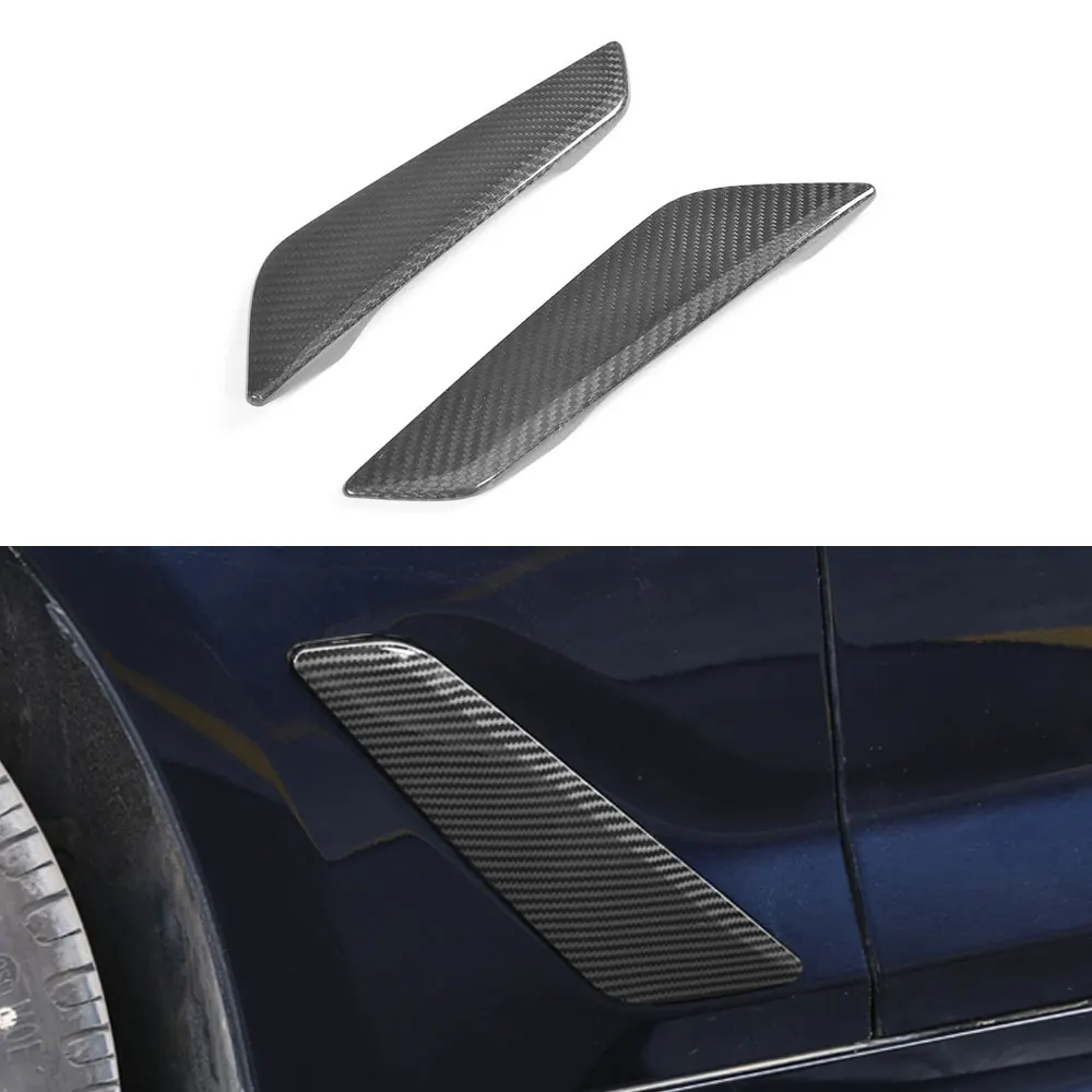 

Fit For BMW 5 Series G30 2017-2018 Car Accessories Interior Car Fender Vents Decorative Cover Trim Carbon Fiber Style
