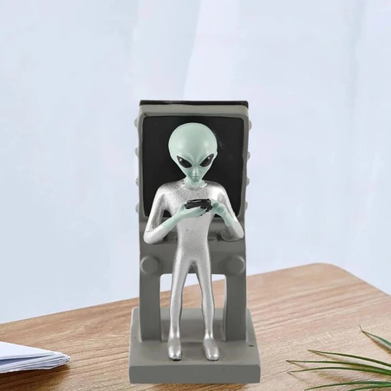 

Alien Phone Holder Stand Creative Phone Holder Mobile Phone Tablet Holder Support Desktop Decoration Ornament for Watching TV