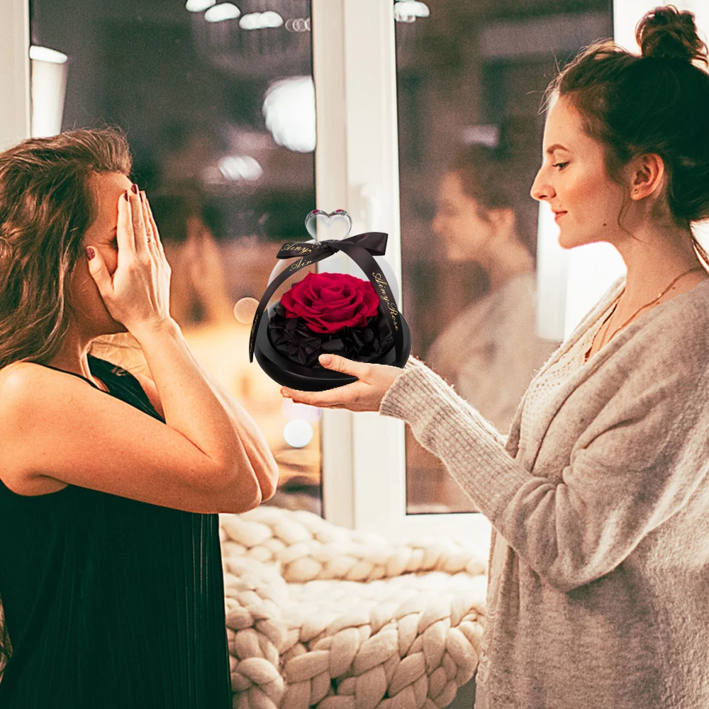 Оптовая продажа красота и чудовище Вечные розы свежие светильник кой для свадьбы