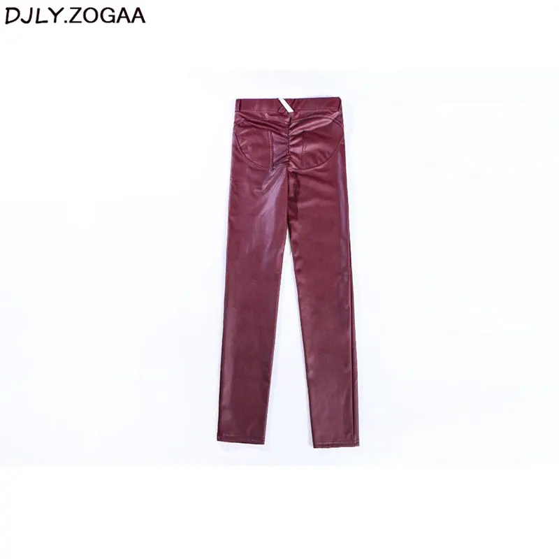 Women Plus Size Sexy Pants PU Leather Legging Fashion Pencil Black Footless Leggings Push Up Skinny | Женская одежда