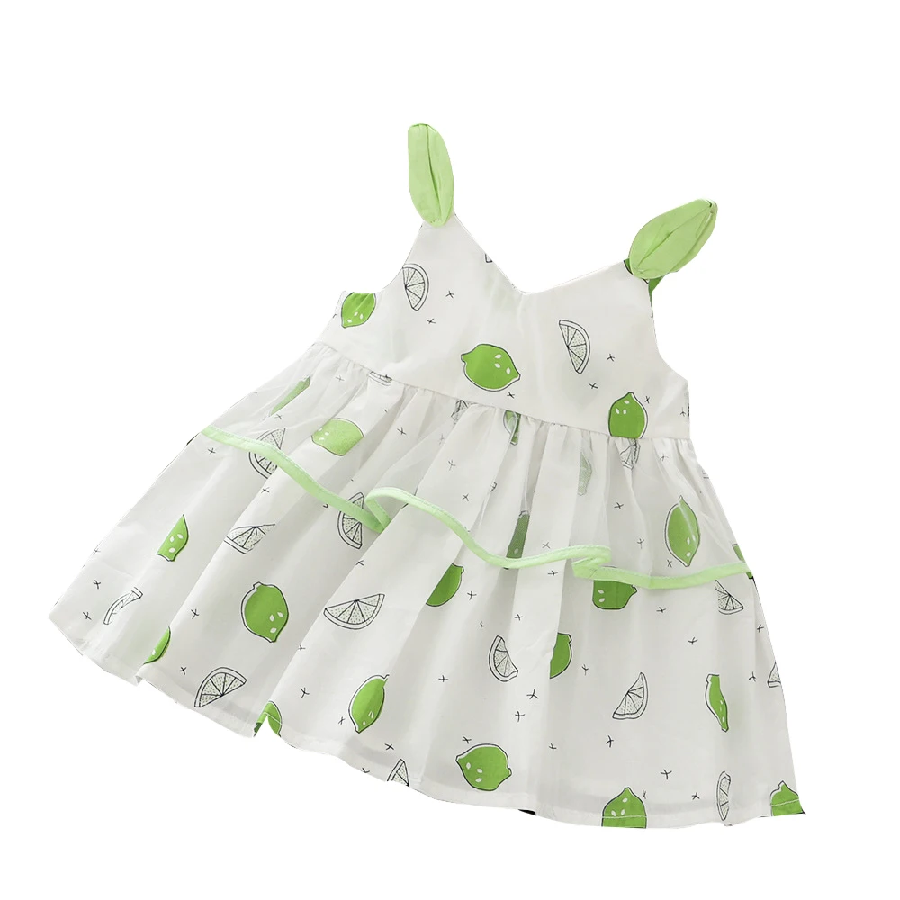 

Dress 2021 Kids clothes girls Summer dress light Broken flower Layered dress Suspender skirt cotton 100% Fancy dress for kids