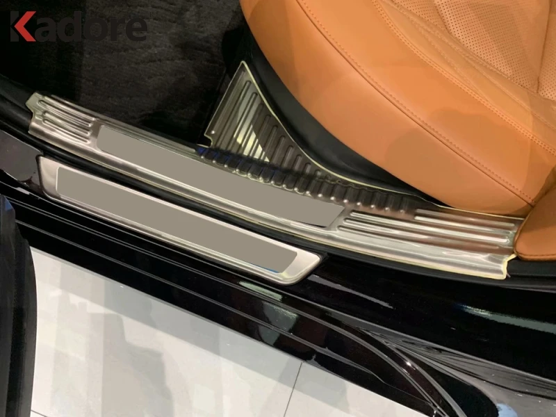 Накладка на порог из нержавеющей стали для Toyota Avalon 2019 2020|Хромирование| |