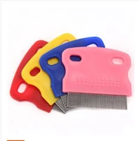 pet dogs cats lice flea removal comb steel pet hair comb cat puppy fine toothed combs pet cleaning supplies dog grooming brush
