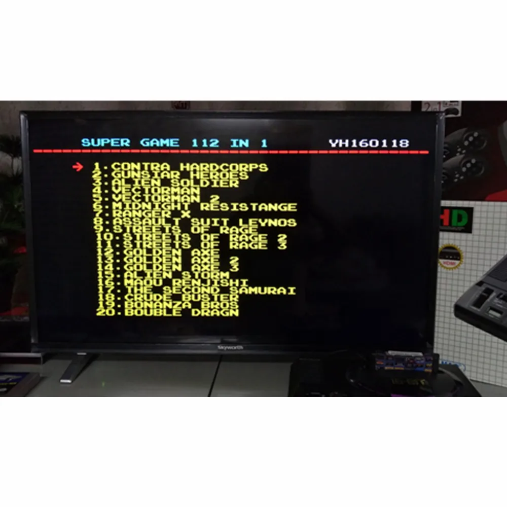 112 в 1 Горячая Коллекция игр для SEGA GENESIS MegaDrive 16 бит игровой Картридж для PAL и NTSC Прямая поставка