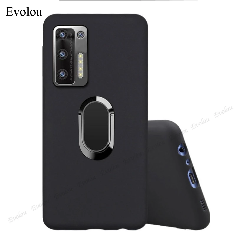 

Capa For Doogee S97 Pro Stand Holder Soft TPU Phone Case For DOOGEE S97 S96 Pro Matte Silicone Finger Ring Magnet Back Cover