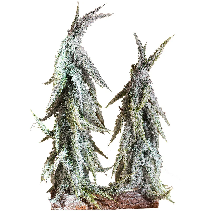 Маленькая рождественская елка настольные украшения реквизит для окна