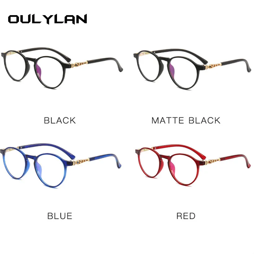 

Oulylan Blue Light Blocking Reading Glasses Women Men Round Diamond Eyeglasses Frame Anti Fatigue Presbyopic Eyewear 1.0 2.0 3.0