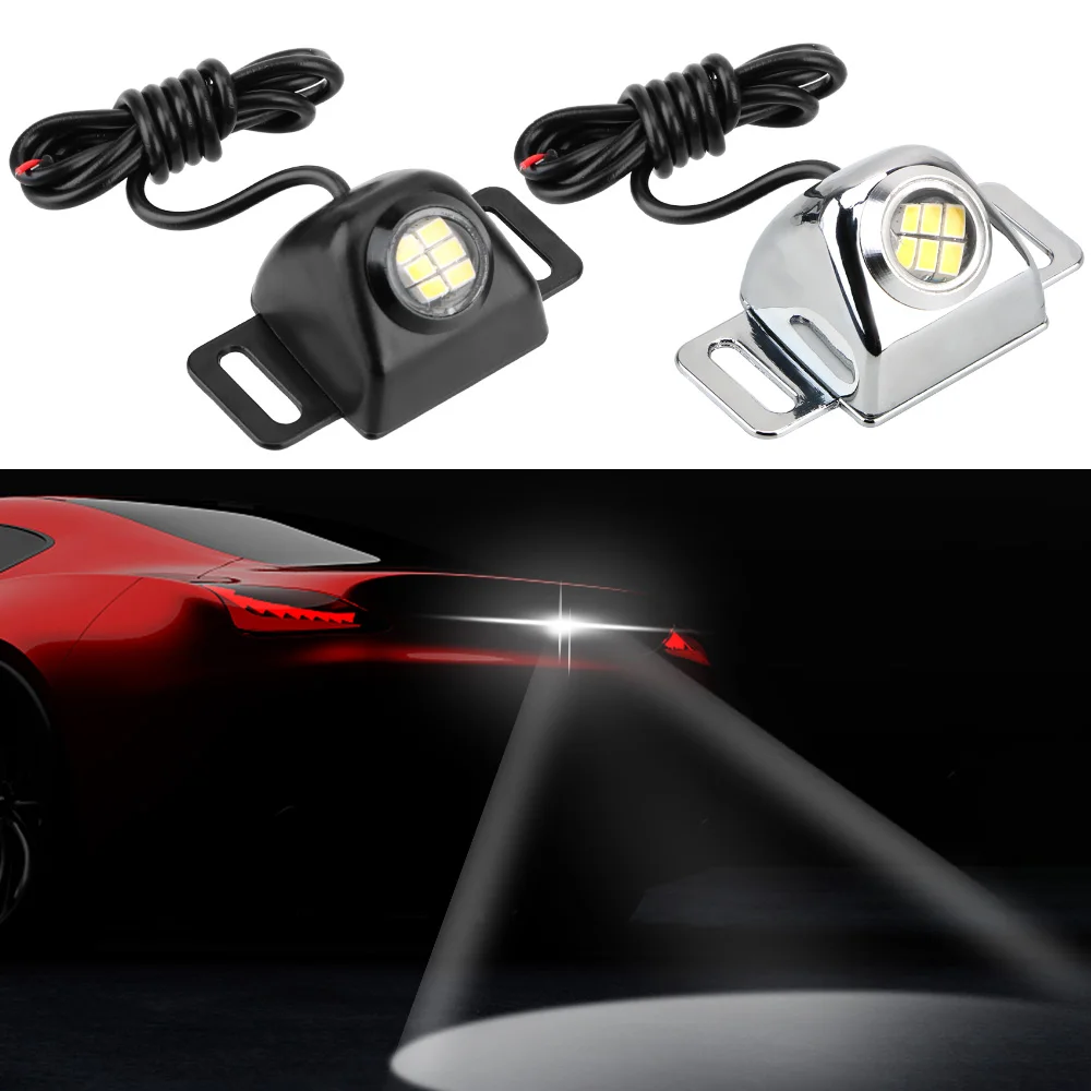 

Car LED Eagle Eye Lights 1pc 6500K Backup Camera Illumination System Mini Auxiliary Reverse Light High Power DC 12V