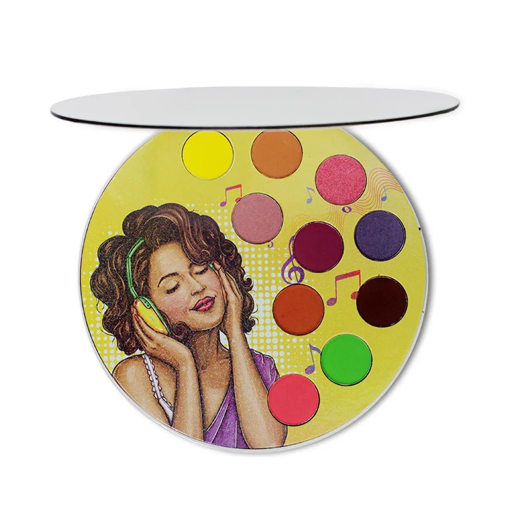 100 шт. палитра матовых мерцающих теней для век с зеркалами |