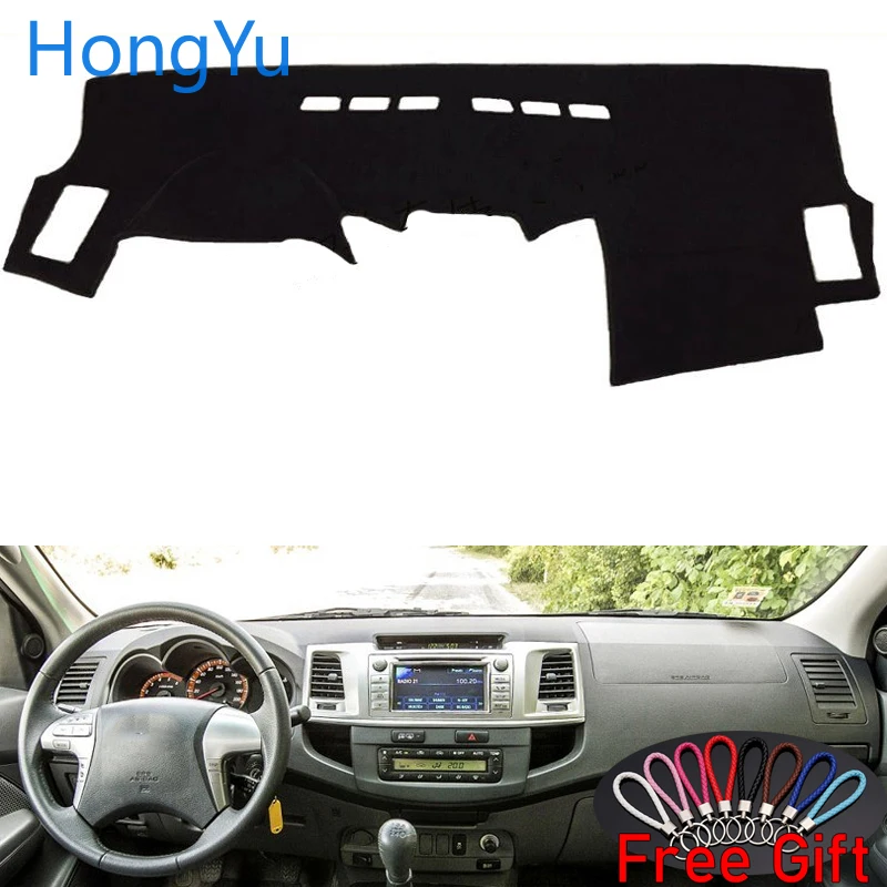 Для Toyota Hilux SW4 Fortuner 2005- интерьер Авто приборная панель Крышка приборной панели приборная панель коврик антиуф коврики