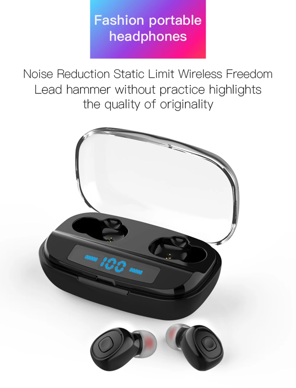 Беспроводные наушники TWS Bluetooth 5,0 стерео наушники спортивные наушники гарнитуры с микрофоном