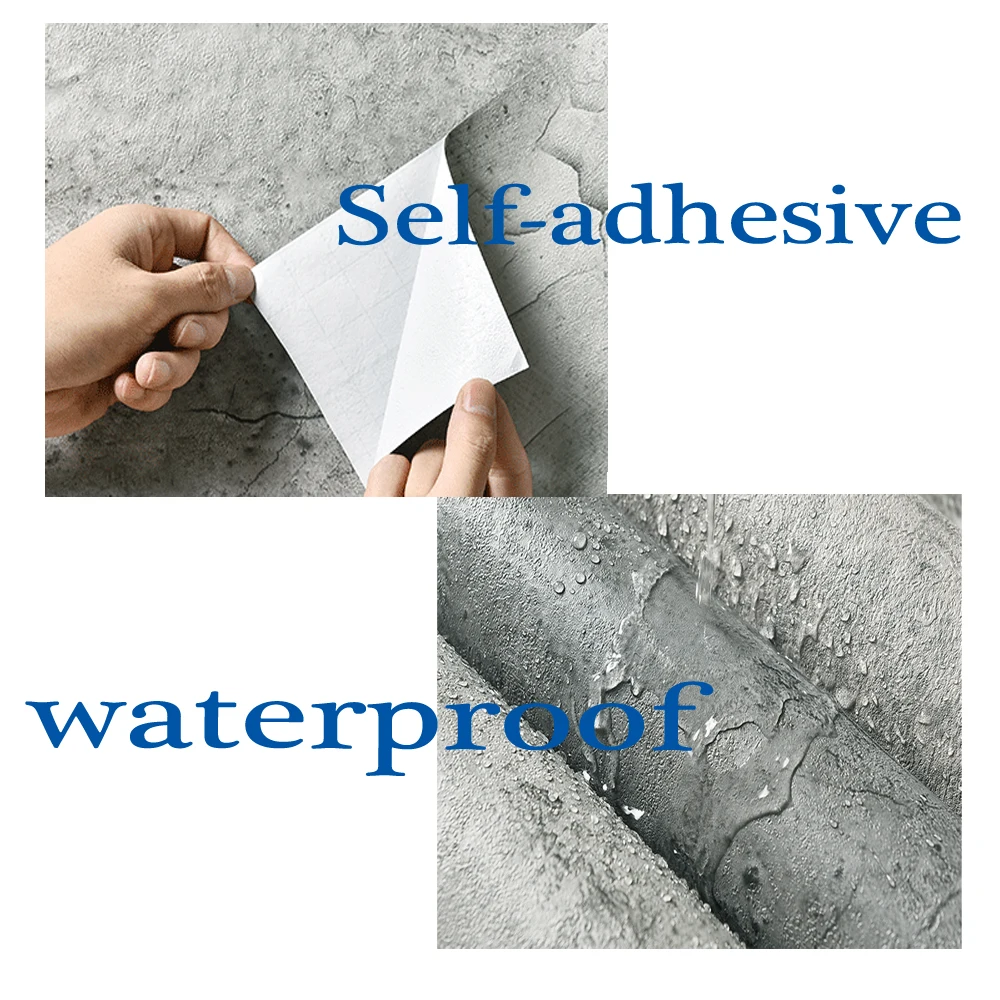 Обои самоклеящиеся новые цементные серые льняные водонепроницаемые однотонные