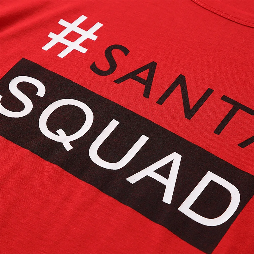 

Christmas Pajamas Family 2020 Matching Outfits Xmas Letter Print SANTA SQUAD 2PCS Dad Mom Homewear Sleepwear Tops Pants Romper