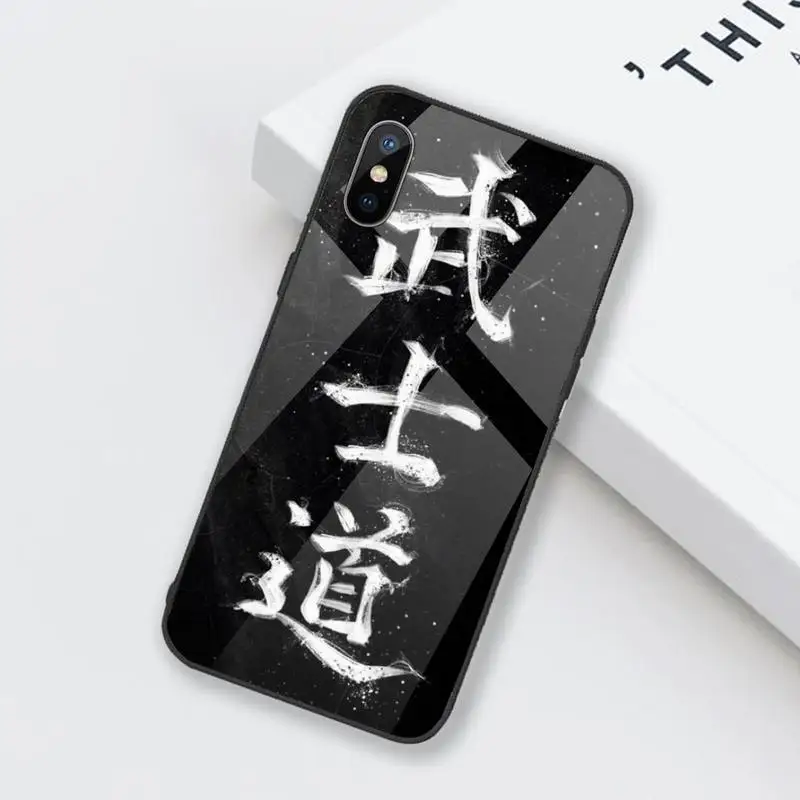 

Japanese Bushido Samurai Phone Case Tempered glass For iphone 6 6S 7 8 plus X XS XR 11 12 mini PRO MAX