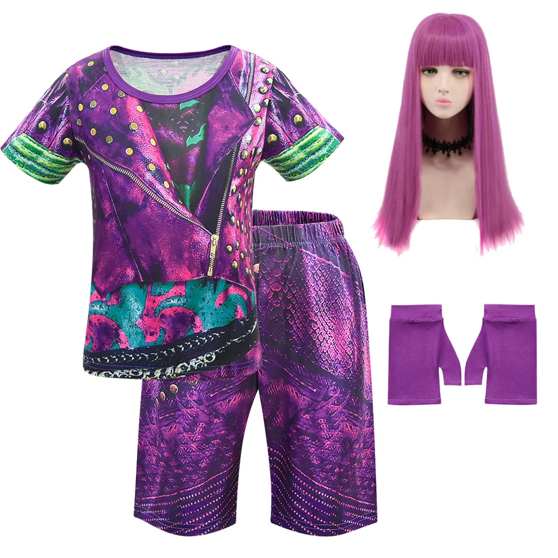 Костюмы Одри для девочек фиолетовые на Хэллоуин | Тематическая одежда и униформа