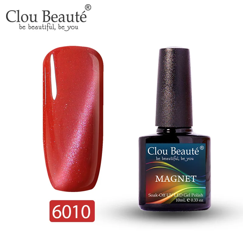 6010 Clou Beaute Гель-лак для кошачьих глаз 46 цветов маникюрный Декор гель лак для ногтей отмачиваемый лак для ногтей 10 мл Полупостоянный лак для ногтей - Цвет: 6010