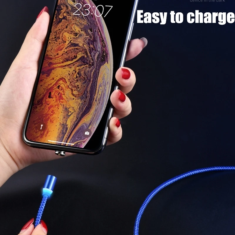 Магнитный USB кабель для зарядки и передачи данных для type-C IOS iPhone Android Micro USB кабель для быстрой зарядки и синхронизации данных для смартфонов