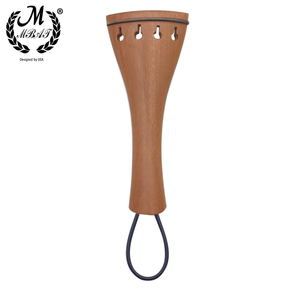 

M MBAT 4/4 - 3/4 Violin String Board Jujube Wood Pull String Board Brown Violin Fine Tuner Tailpiece Accessories With Tail Rope