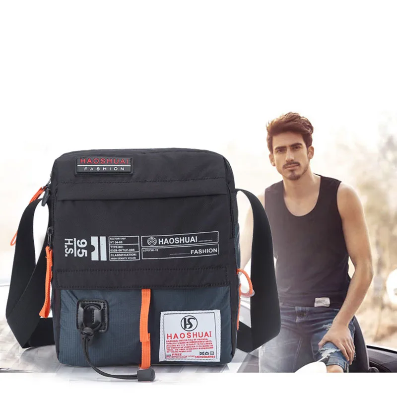 

Nylon Waterproof Men's Bag New Design Fashion Crossbody Bag Male Casual Travel Sport Messenger Bags Unisex Shoulder Handbags