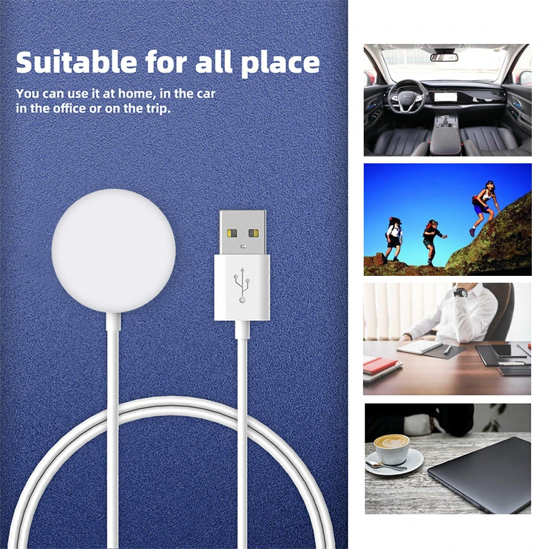 

Portable Wireless Charger for iWatch 6 SE 5 4 QI Fast Magnetic Charging USB Charger Cable for Apple Watch Series 5 4 3 2 1