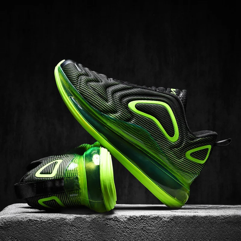 

Mens Fashion Full Palm Cushioned Sports Shoes Shock Absorbed Men Basketball Shoes Casual Sneakers