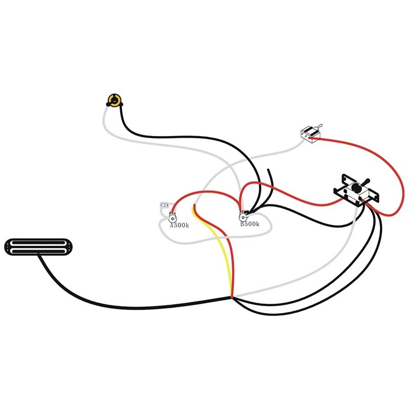 

Electric Guitar Dual Coil netic Dual Rail Humbucker Electric Guitar Pickup