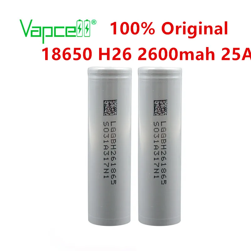 Бесплатная доставка Vapcell 100% оригинал H26 18650 2600mAh 25A батарея beats VTC5A равный VTC6A / 20S