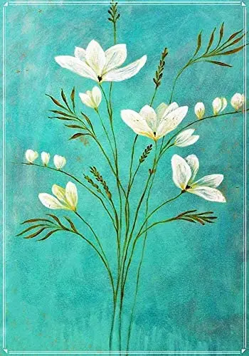 

Vintage Metal Tin Sign Flower Vintage Metal Sign Home Bar Garden Restaurant Wall Decor Flower 12X16 inches