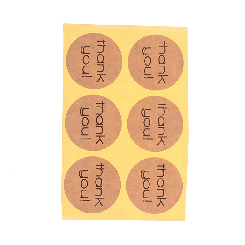 18 шт спасибо поздравительная открытка крафт бумага конверты печать стикер