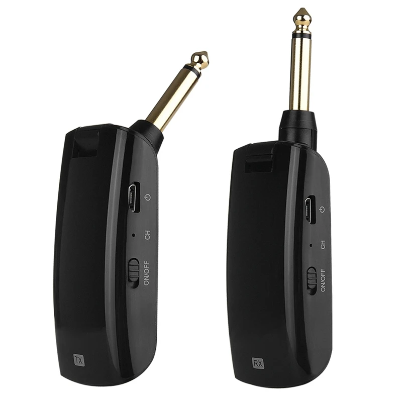

AU688-U Wireless Transmitter Receiver 100M Transmission U Band Frequency Rechargeable Guitar Transmitter Receiver Black