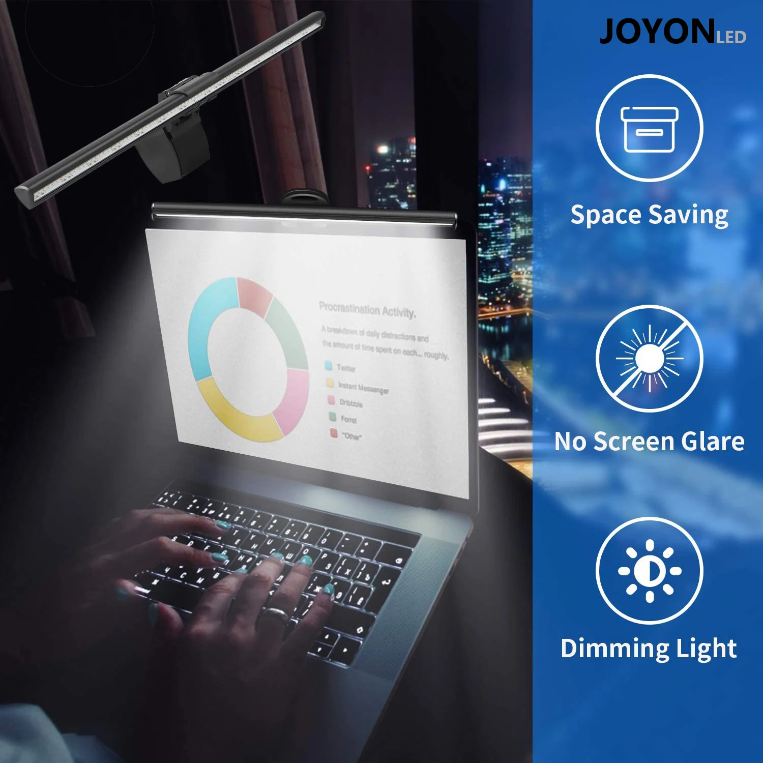 

USB LED Screen Bar Hanging Light Desktop Display Dimmable Laptop Monitor Hanging Light Eye Protection PC Computer Game Lamp