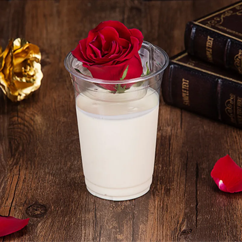 50 шт. одноразовые чашки для йогурта с крышками|Одноразовые чашки| |