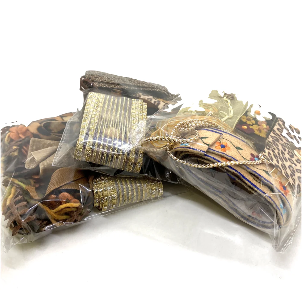 Пакеты для скрапа случайный выбор цвета ленты кружево вельветовый корсажный