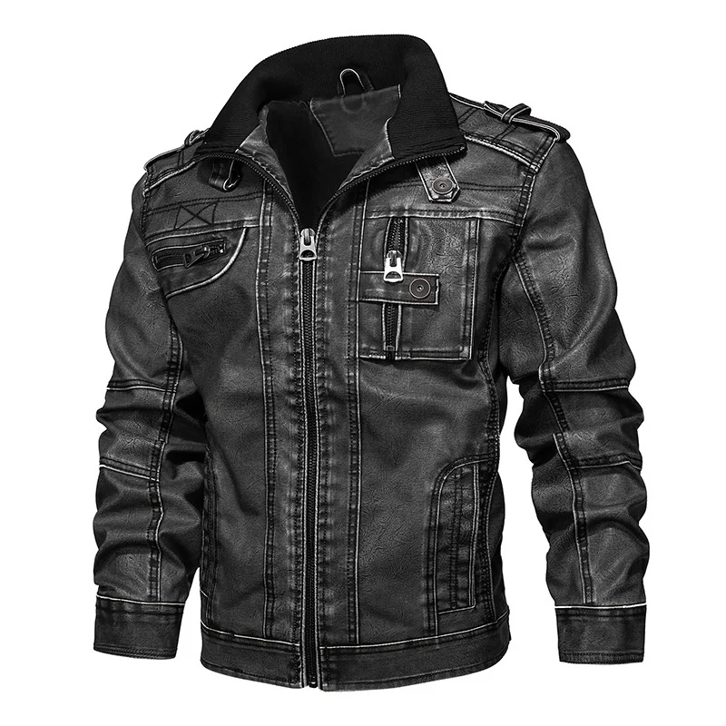 

Men's casual leather garment 3D three-dimensional cutting fashion comfortable multicolor choice