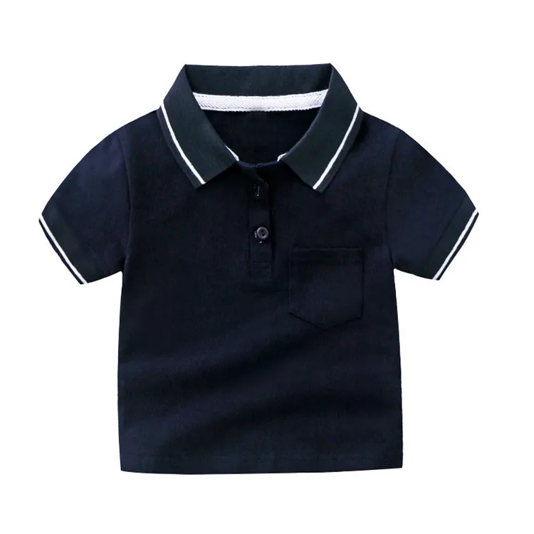 

Summer Kids Polo Shirt Boys Short Sleeve Lapel Polos Clothes for Girls Cotton Print Breathable Kids Polo Shirt Children Tops