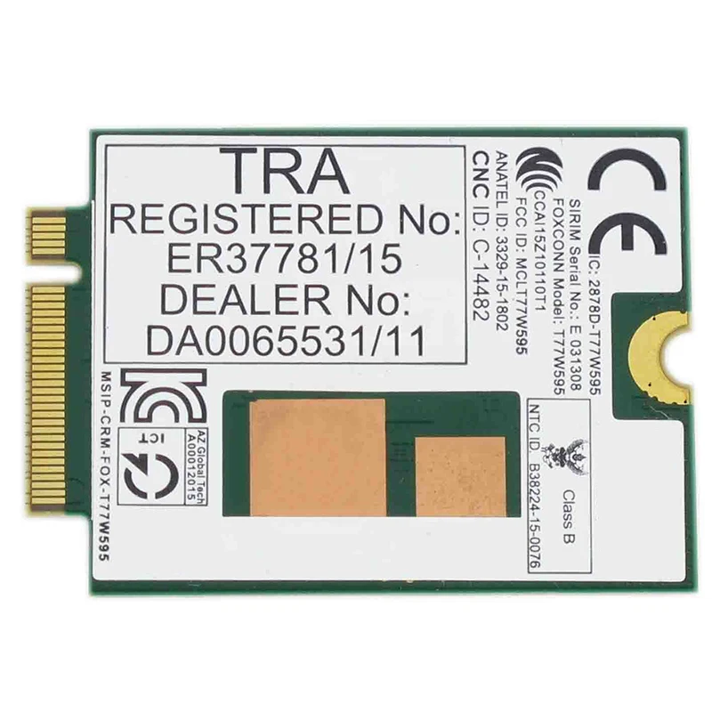

Lt4120 X5 LTE T77W595 796928-001 4G WWAN M.2 150Mbps LTE Modem for HP Elite X2 840 850 G3 640 650 645 G2 Silver