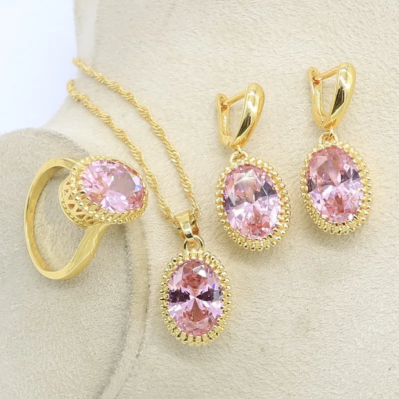 Комплект из колье серёг и кольца с фианитом | Украшения аксессуары
