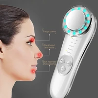 1pc led facial massager ultrasonic photon skin lifting wrinkle remover anti aging beauty skin care tool random color